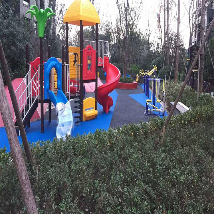 上海苏州的玩具和学校幼儿园小区公园路径EPDM塑胶地板地垫地坪跑道定制与施工(图2)